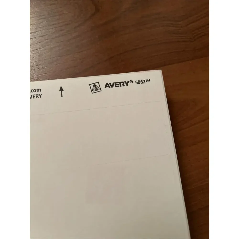 Avery 5962 Easy Peel Laser Printer Address Labels 1-1/3